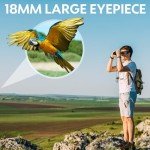 Compact 16x32 High-Power Binoculars for All Ages