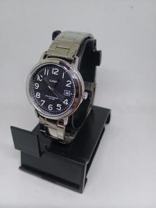 Casio MTP S100 Men’s Solar Powered Watch Stainless Steel Black Dial