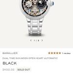 Thomas Earnshaw - BARALLIER - DUAL TIME SUN MOON OPEN HEART AUTOMATIC