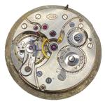Doxa Pocket Watch Movement Locle Hunter Ticking 17j Gold Numbers 38 Mm F8645