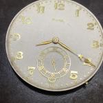Doxa Pocket Watch Movement Locle Hunter Ticking 17j Gold Numbers 38 Mm F8645