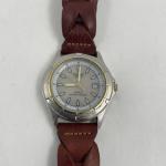 PULSAR (By SEIKO) MENS SOLAR WATCH (V145-0A50) Leather/100M/ EXCELLENT !