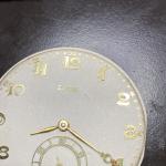 Doxa Pocket Watch Movement Locle Hunter Ticking 17j Gold Numbers 38 Mm F8645