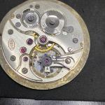Doxa Pocket Watch Movement Locle Hunter Ticking 17j Gold Numbers 38 Mm F8645