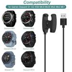 Kissmart Charger for Garmin Descent G1 G2 Solar, Mk3i Mk2S Mk2i Mk2 Mk1, X50i, Replacement USB Charging Cable Cord for Garmin Descent Smartwatch