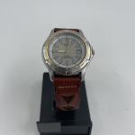 PULSAR (By SEIKO) MENS SOLAR WATCH (V145-0A50) Leather/100M/ EXCELLENT !