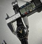 Vintage 60's Doxa Black Dial Mens Watch Swiss Chromed 35mm Hand-winding