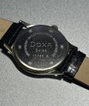 Vintage 60's Doxa Black Dial Mens Watch Swiss Chromed 35mm Hand-winding