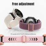 Easuny 4 Pack 20mm Elastic Nylon Watch Bands Compatible with Garmin Vivoactive 5/6/3, Forerunner 165/55/245/35, Venu/Venu Sq 2/VenuSq/Venu 2 plus, instinct 2S Solar, Samsung Galaxy Watch 7/6/5/4