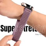 Easuny 4 Pack 20mm Elastic Nylon Watch Bands Compatible with Garmin Vivoactive 5/6/3, Forerunner 165/55/245/35, Venu/Venu Sq 2/VenuSq/Venu 2 plus, instinct 2S Solar, Samsung Galaxy Watch 7/6/5/4