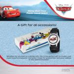 Disney Lightning McQueen Watch for Boys, Analog Cars Watch for Kids 3-5, Toddler Boys, with White Bezel & Black Nylon Strap, Stylish Cars Watches Little Fans of, Perfect Toddlers and Young