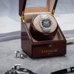 Thomas Earnshaw Drake Skeleton Automatic Gray Watch - Brand New