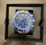 Filippo Loreti Odyssey Men's Watch Two Tone Gold Silver Blue Watch