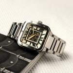 Thomas Earnshaw Lennox 36.5mm Stainless Steel Automatic Watch - Silver Brown