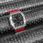 Men's Waterproof Tonneau Design Military Chronograph Watch