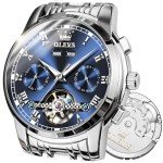OLEVS Men's Automatic Tourbillon Skeleton Watch