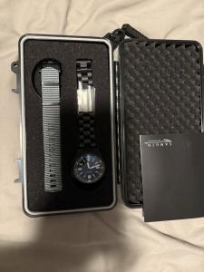 Sangin Instruments Hydra II Black PVD 300m Automatic Dive Watch. Box & Papers