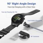 Itramax 2-in-1 USB C Charger Cable for Garmin Watch 4FT 1-Pack,USB Charging Power Cord for Garmin Fenix 8 E 7 7X 7S 6 Solar,Forerunner 970 965 955 945 570 265 255 245 165 55,Vivoactive 6 5 4 - Gray