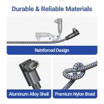 Itramax 2-in-1 USB C Charger Cable for Garmin Watch 4FT 1-Pack,USB Charging Power Cord for Garmin Fenix 8 E 7 7X 7S 6 Solar,Forerunner 970 965 955 945 570 265 255 245 165 55,Vivoactive 6 5 4 - Gray