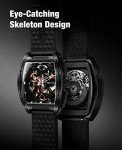 CIGA Design Automatic Skeleton Watch with Silicone Strap