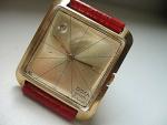RARE Vintage DOXA Grafic Automatic Gold Plated Square Swiss Watch