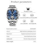 OLEVS Men's Automatic Tourbillon Skeleton Watch