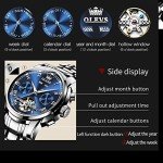 OLEVS Men's Automatic Tourbillon Skeleton Watch