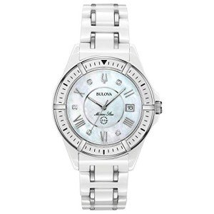 Bulova Women's Quartz Ceramic Watch 98P172