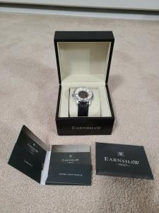 NEW, NEVER WORN Thomas Earnshaw Westminster Automatic Skeleton Watch  ES-4096-1