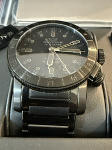 Glycine Airman 46 GMT Auto Black Dial Men’s Watch GL0195