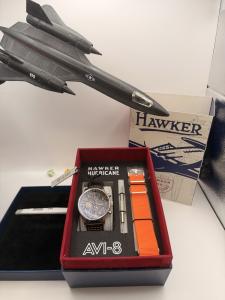 AVI-8 Hawker Hurricane Classic Chronograph Tiger Orange* Men's Watch - Brand New