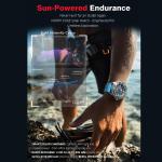 Solar-Powered Men’S Watch – 300M Water Resistant Stainless Steel Sport Watch, 31