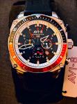 Special Edition AVI-8 Hawker Hunter GMT Chronograph Raven Black
