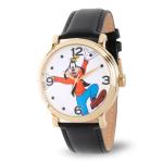 Disney Men's Goofy Watch – Stylish & Fun Goofy Watches for Men Fans & Collectors – Classic Goofy Watch for Men with Black Leather Strap, White Dial & Metal Case