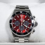 Orient Sports Mako Solar Red Dial Men's Stainless Steel Watch RA-TX0207R10B