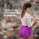 SUUNTO Run Running GPS Sports Watch with Silicone Strap, 1.32" AMOLED Touchscreen w/Crown Button, Wrist Heart-Rate & Sleep Health Tracking, Frost Gray