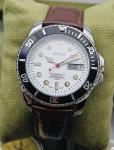 Vintage Seiko 5 Marine Master Automatic Dive Watch Original - Brown Leather Band