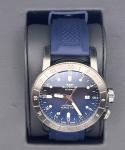 Glycine Men’s Airman Contemporary Blue Dial Blue Strap Automatic 44mm Watch