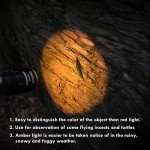 Weltool M7-AM Amber Light Flashlight for Night Activities