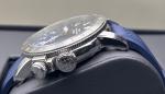 Glycine Men’s Airman Contemporary Blue Dial Blue Strap Automatic 44mm Watch
