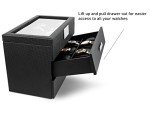 Glenor Co Luxury Carbon Fiber Watch Box for Men