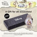 Disney Elegant Winnie The Pooh Women’s Watch Featuring Classic Pooh Bear Dial – Great Gift Fans and Collectors – Rose Gold-Tone Case, Sparkling Bezel, and Rose Gold Link Bracelet