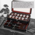 ROTHWELL Luxury 12-Slot Watch Box with Drawer