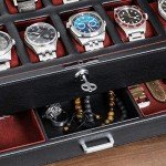 ROTHWELL Luxury 12-Slot Watch Box with Drawer