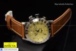Glycine Men's Airman GMT 40mm Swiss Quartz Dial Brown Leather Band Watch