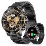 Men's SOUYIE Smart Watch - Android Compatible, Black