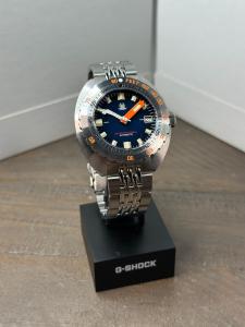 Tactical Frog Sub 300T Doxa Homage 43mm Blue Automatic Men Dive Watch Caribbean