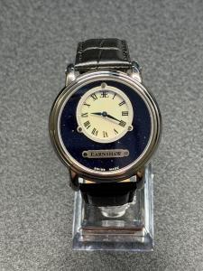 Earnshaw Lapidary Swiss Quartz Aventurine and Mother of Pearl Watch