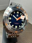 Tactical Frog Sub 300T Doxa Homage 43mm Blue Automatic Men Dive Watch Caribbean
