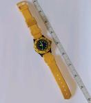 Vtg Timex Watch Rare Yellow Divers 80's Time Date Glow 